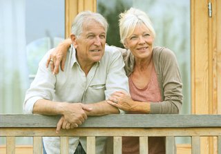 Pensioners on the balcony